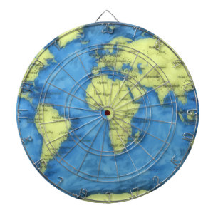 World Map Dart Board Dartscheibe