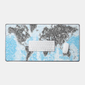 World Map Desk Mat Schreibtischunterlage (Tastatur & Maus)