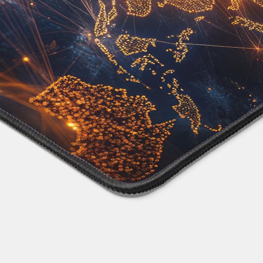 World Map Desk Mat Travel Inspiriert Schreibtisch Schreibtischunterlage (Ecke)