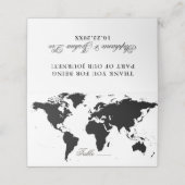 World Map Editable Colors Folded Platzkarte (Außenseite Aufgefaltet)