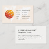 World Map | Firmenlogo Visitenkarte (Vorne/Hinten)