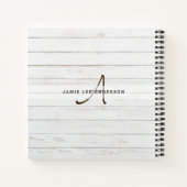 World Map GEOGRAPHY TEACHER Monogram Journal Notizblock (Rückseite)