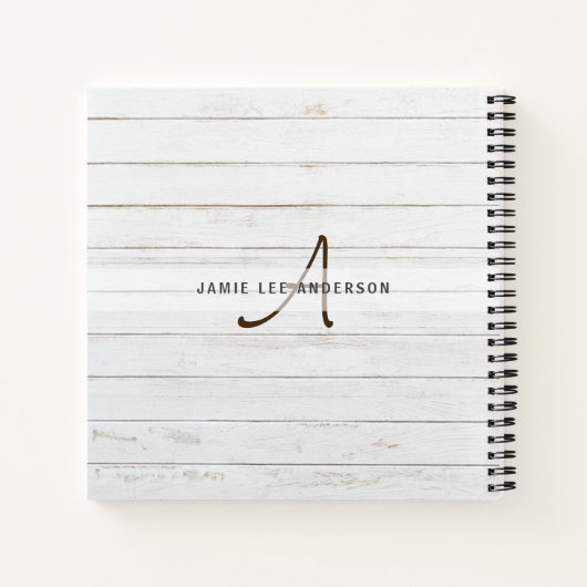 World Map GEOGRAPHY TEACHER Monogram Journal Notizblock (Rückseite)