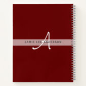 World Map GEOGRAPHY TEACHER Monogram Journal Notizblock (Rückseite)