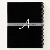 World Map GEOGRAPHY TEACHER Monogram Journal Notizblock (Rückseite)