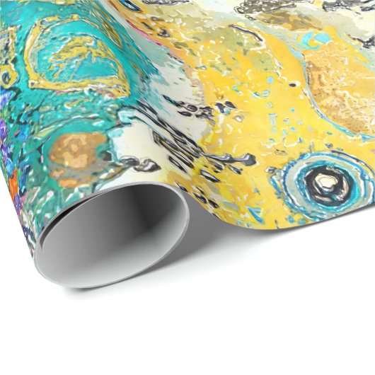 World Map Geschenkpapier (Rolleneckpunkt)