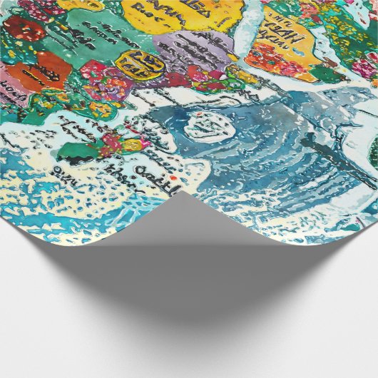 World Map  Geschenkpapier (Ecke)