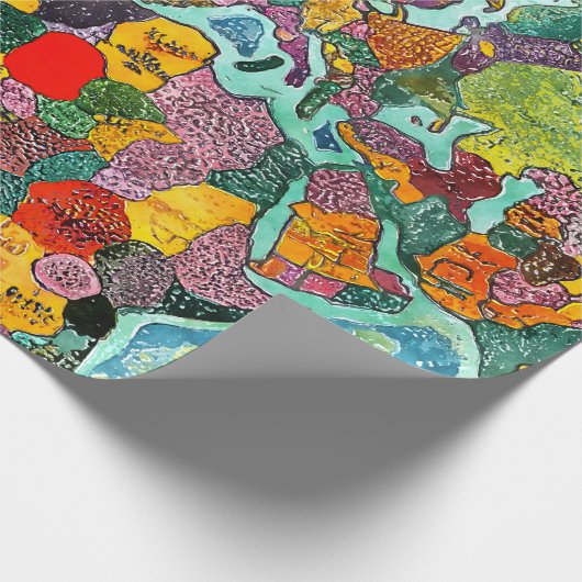 World Map  Geschenkpapier (Ecke)