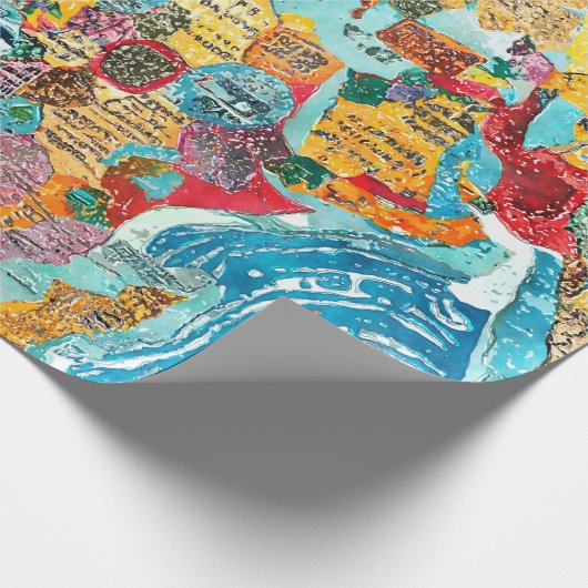 World Map  Geschenkpapier (Ecke)