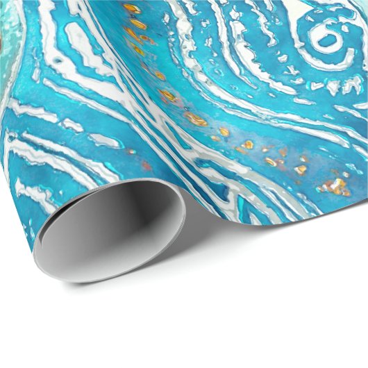 World Map  Geschenkpapier (Rolleneckpunkt)