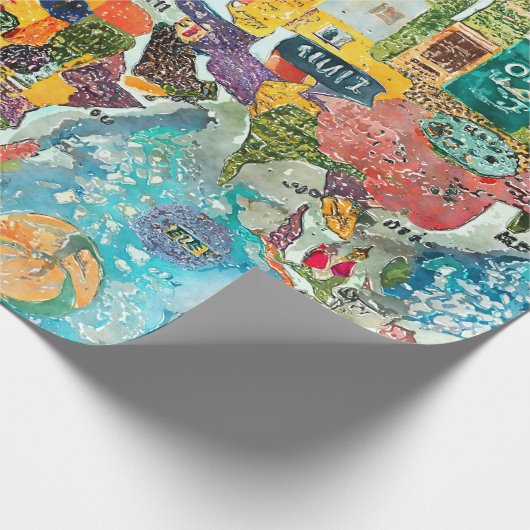 World Map  Geschenkpapier (Ecke)