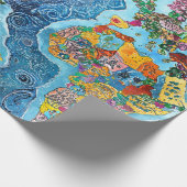 World Map  Geschenkpapier (Ecke)