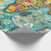 World Map  Geschenkpapier (Ecke)