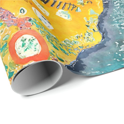 World Map Geschenkpapier (Rolleneckpunkt)