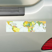 world+map+global+country+Atlas Autoaufkleber (Auf Auto)