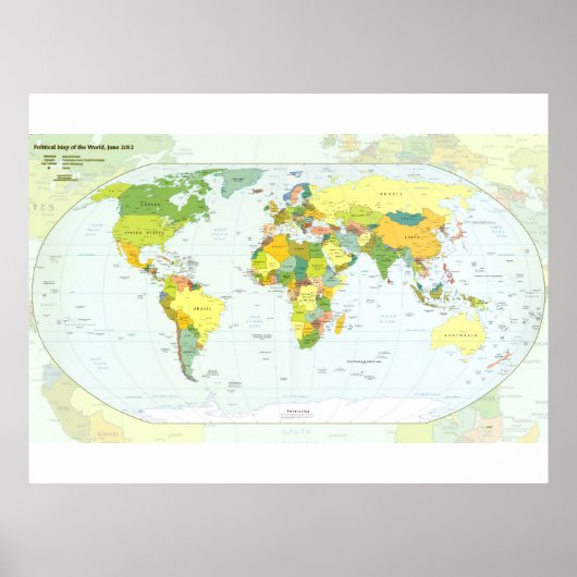 world+map+global+country+Atlas Poster (Vorne)