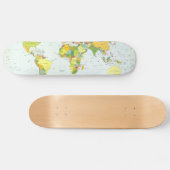 world+map+global+country+Atlas Skateboard (Horizontal)