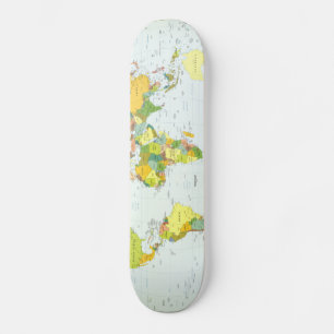 world+map+global+country+Atlas Skateboard