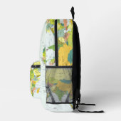 World Map Globe Country Atlas Bedruckter Rucksack (Rechts)