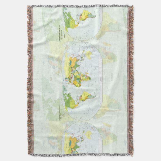 World Map Globe Country Atlas Decke (Vorderseite Vertikal)