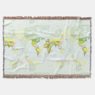 World Map Globe Country Atlas Decke