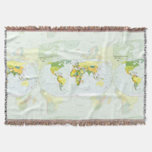 World Map Globe Country Atlas Decke (Vorderseite)