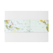 World Map Globe Country Atlas Einladungsbanderole (Rückseitenbeispiel)