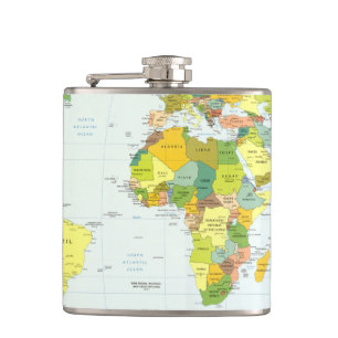 World Map Globe Country Atlas Flachmann