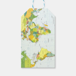 World Map Globe Country Atlas Geschenkanhänger
