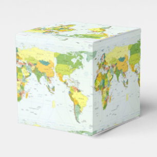 World Map Globe Country Atlas Geschenkschachtel