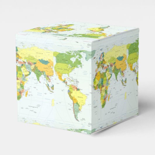World Map Globe Country Atlas Geschenkschachtel (Vorderseite)