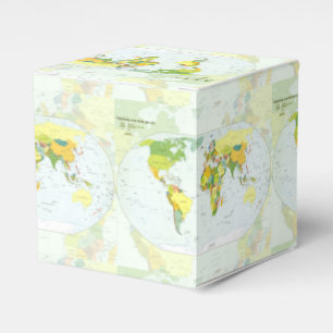 World Map Globe Country Atlas Geschenkschachtel