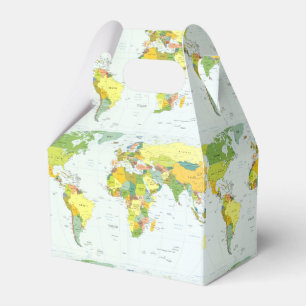 World Map Globe Country Atlas Geschenkschachtel