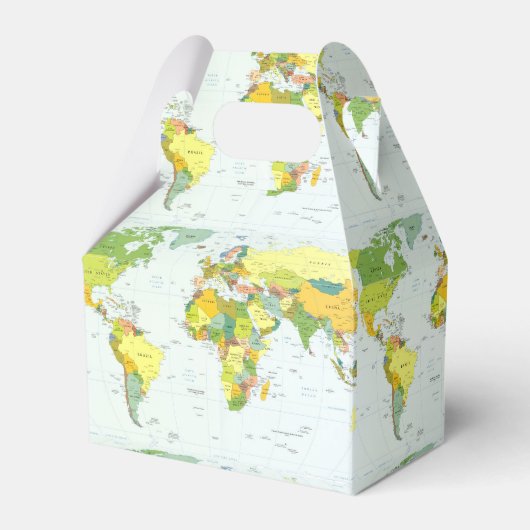 World Map Globe Country Atlas Geschenkschachtel (Vorderseite)