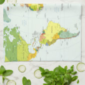 World Map Globe Country Atlas Geschirrtuch (Gefaltet)
