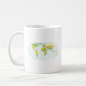 World Map Globe Country Atlas Kaffeetasse (Links)
