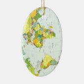 World Map Globe Country Atlas Keramikornament (Rechts)