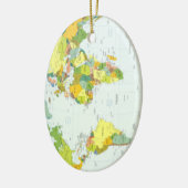 World Map Globe Country Atlas Keramikornament (Links)