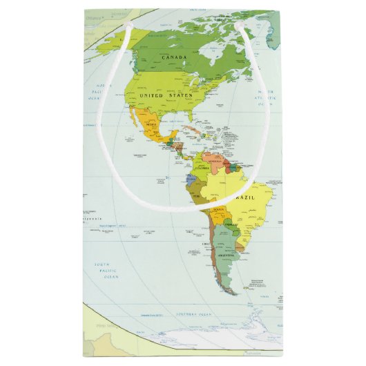 World Map Globe Country Atlas Kleine Geschenktüte (Rückseite)