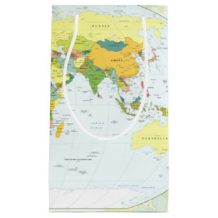 World Map Globe Country Atlas Kleine Geschenktüte