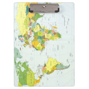 World Map Globe Country Atlas Klemmbrett