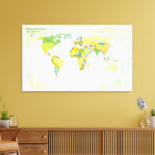 World Map Globe Country Atlas Leinwanddruck (Insitu (Wohnzimmer))