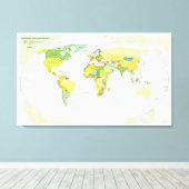 World Map Globe Country Atlas Leinwanddruck (Insitu (Holzboden))