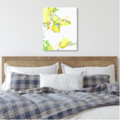 World Map Globe Country Atlas Leinwanddruck (Insitu (Schlafzimmer))