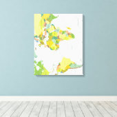 World Map Globe Country Atlas Leinwanddruck (Insitu (Holzboden))