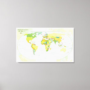 World Map Globe Country Atlas Leinwanddruck