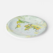 World Map Globe Country Atlas Pappteller (Schrägansicht)