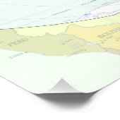 World Map Globe Country Atlas Poster (Ecke)