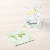 World Map Globe Country Atlas Rechteckiger Pappuntersetzer (Vor Ort)