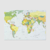 World Map Globe Country Atlas Seidenpapier (Vorderseite)